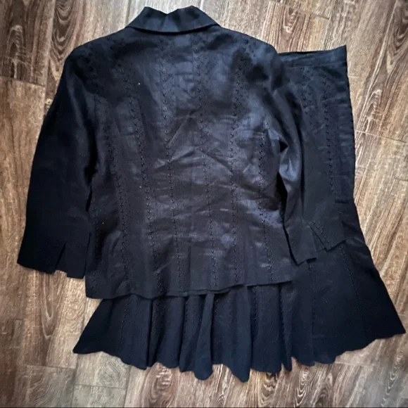 JSONG COLLECTION vintage 100% linen skirt set - Picture 2 of 16